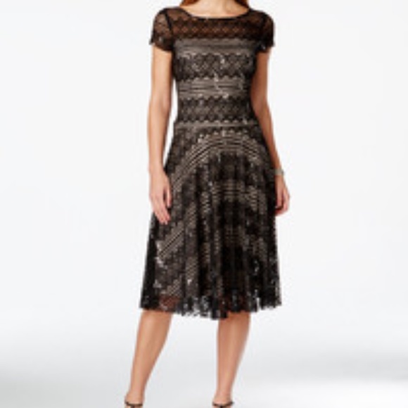 Signature by Sangria Dresses & Skirts - Black Lace Dress